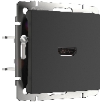 Розетка HDMI (черный матовый), фото 1