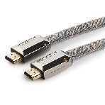 Кабель Cablexpert HDMI, серия Platinum, 4,5 м, v2.0, M/M, плоский, позол.разъемы, металлический корпус, нейлоновая оплетка, блистер, фото3