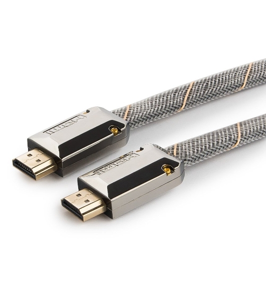 Кабель Cablexpert HDMI, серия Platinum, 4,5 м, v2.0, M/M, плоский, позол.разъемы, металлический корпус, нейлоновая оплетка, блистер