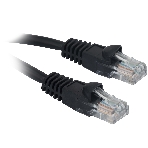 Патч-корд Buro UTP 4 пары cat.5e CCA molded 2м черный RJ-45 (m)-RJ-45 (m), фото 1