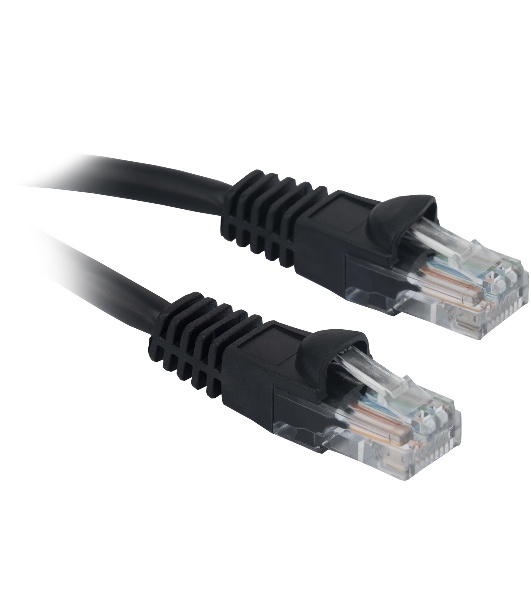 Патч-корд Buro UTP 4 пары cat.5e CCA molded 2м черный RJ-45 (m)-RJ-45 (m)