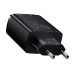 Сетевое зарядное устройство BASEUS Compact Quick Charger, два порта USB, один порт Type-C, 30W, 5V, 3.0A, черный, фото3