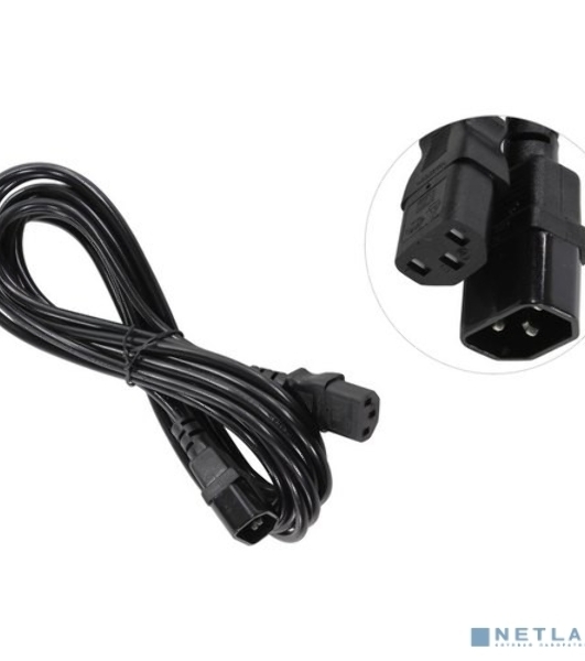 Кабель монитор-компьютер (UPS->уст-во) ExeGate Power EC-5P (С13->С14) VDE-250V-3*0,5-CU, 6A, 5м