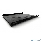 Полка стационарная Hyperline TSH3L-650-RAL9004 (TSH3L-650-RAL9005) глубина 650 мм, с боковым креплением, нагрузка до 20 кг, для шкафов серии TTb, TTR, TTC2, 485х650мм (ШхГ), черный, фото3