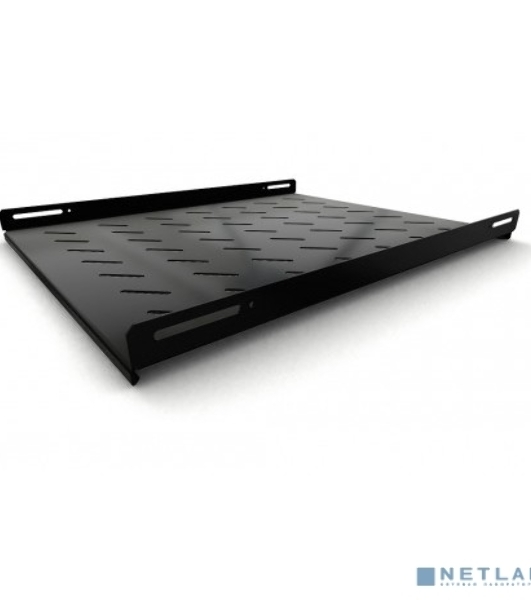 Полка стационарная Hyperline TSH3L-650-RAL9004 (TSH3L-650-RAL9005) глубина 650 мм, с боковым креплением, нагрузка до 20 кг, для шкафов серии TTb, TTR, TTC2, 485х650мм (ШхГ), черный