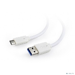 Кабель USB Cablexpert CCP-USB3-AMCM-1M-W, USB3.0 AM/USB Type-C, 1м, белый, пакет, фото4