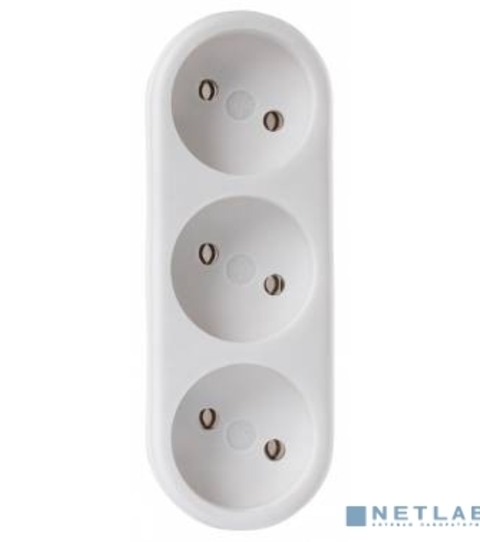 Сетевой разветвитель Buro BU-PS3-W (3 розетки) белый (пакет ПЭ)