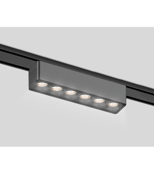 Светильник трековый светодиодный GV1403 BK черный IP20 6W 4200K 48V 24° 122*26*24