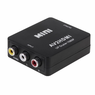 Конвертер Rexant 3 RCA на HDMI пластик, черный