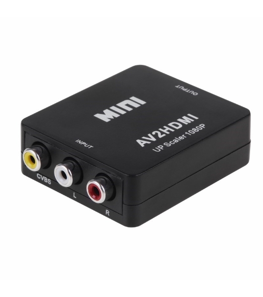 Конвертер Rexant 3 RCA на HDMI пластик, черный
