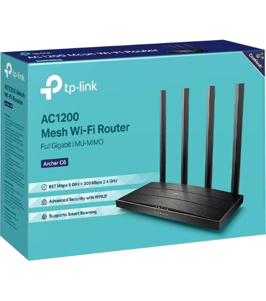Маршрутизатор TP-Link Archer C6 V2/V3/V4 AC1200