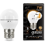 Лампа светодиодная Gauss Black 6.5Вт цок.: E27 шар 220B 3000K св. свеч. бел. теп. G45 (упак.: 10 шт), фото5