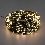Гирлянда Роса с контроллером 50м, 500LED, IP20, 230В, зеленый провод, теплое белое свечение , фото2