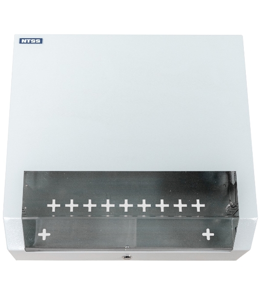 Шкаф коммутационный NTSS (NTSS-SOHO5U) настенный 5U 520x140 мм пер. дв. стекл несъемн. бок. пан. 80 кг белый IP20