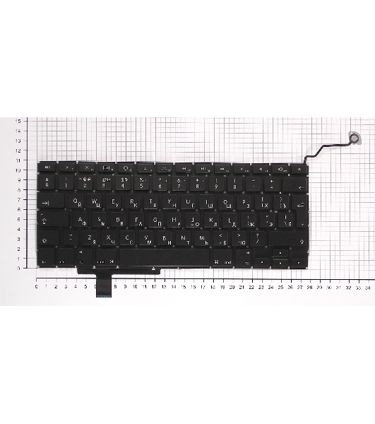 Клавиатура для ноутбука Macbook A1297 черная, большой Enter