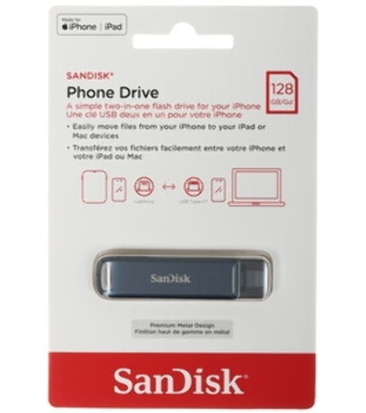 Флеш Диск SanDisk Phone Drive 128Gb Type-C, Lightning