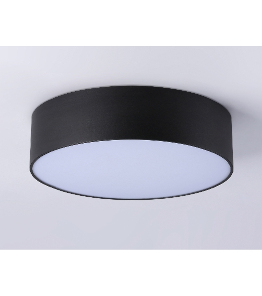 Потолочный светодиодный светильник Ambrella light FV5518 BK черный LED 18W 4200K D160*58 (Без ПДУ)