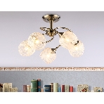 Светильник Ambrella light TR3199/5 SB/CL/FR бронза/прозрачный/белый матовый E27/5 max 40W D600*485, фото8