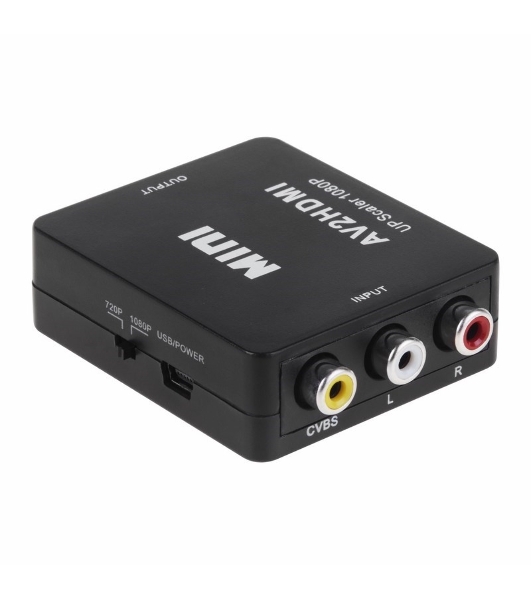 Конвертер Rexant 3 RCA на HDMI пластик, черный