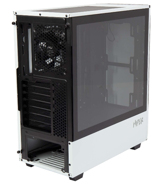 Компьютерный корпус Hiper PW81 белый без БП ATX 3x120мм 2xUSB2.0 2xUSB3.0 audio bott PSU