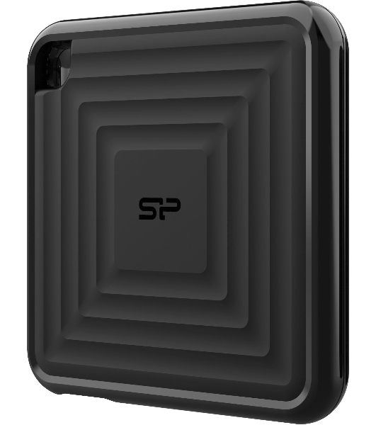 Внешний SSD 2TB Silicon Power PC60, External, USB 3.2 Type-C R/W - 540/500 MB/s черный