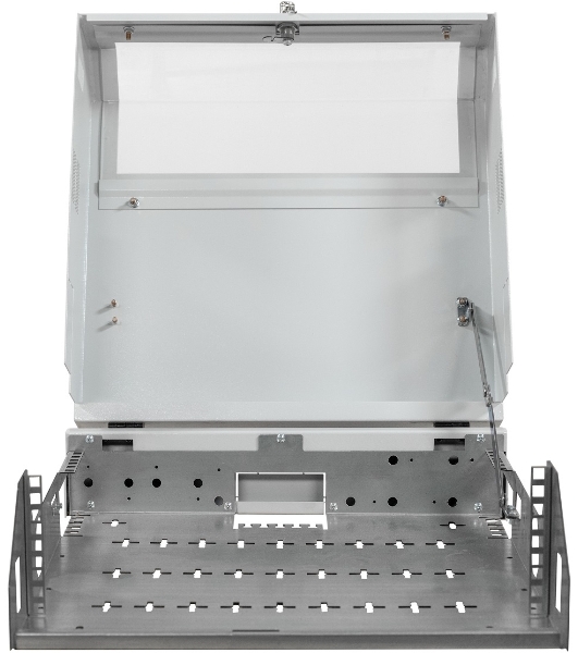 Шкаф коммутационный NTSS (NTSS-SOHO5U) настенный 5U 520x140 мм пер. дв. стекл несъемн. бок. пан. 80 кг белый IP20