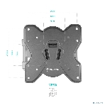 Кронштейн ONKRON M4S для телевизора 17'-43' наклонно-поворотный, черный, фото3