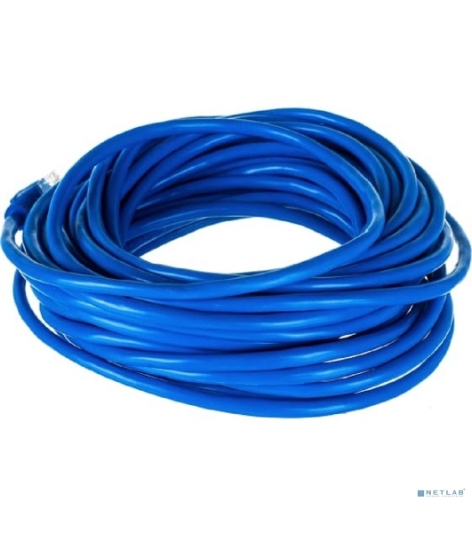 Патч-корд UTP Cablexpert PP12-10M/B cat.5e, 10м, литой, многожильный, синий