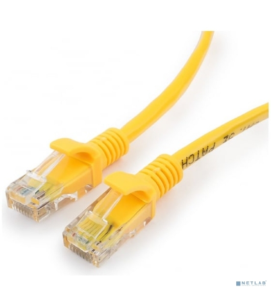 Патч-корд UTP Cablexpert PP12-15M/Y cat.5e, 15м, литой, многожильный, желтый