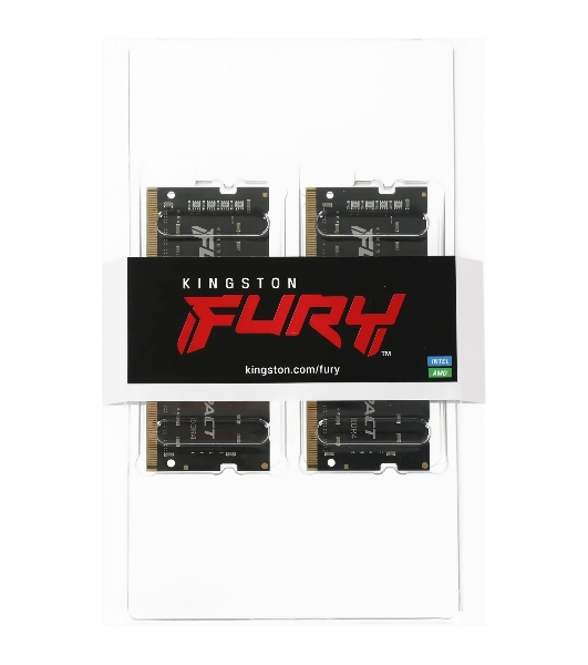 Оперативная память Kingston Fury Impact, DDR5, 32GB (2x16GB), 6000MHz, CL38, SO-DIMM