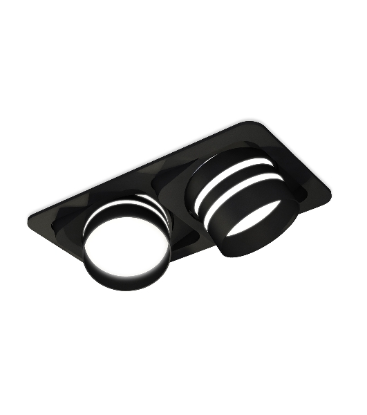 Комплект встраиваемого светильника Ambrella light XC7664082 SBK/FR черный песок/белый матовый MR16 GU5.3 (C7664, N7142)