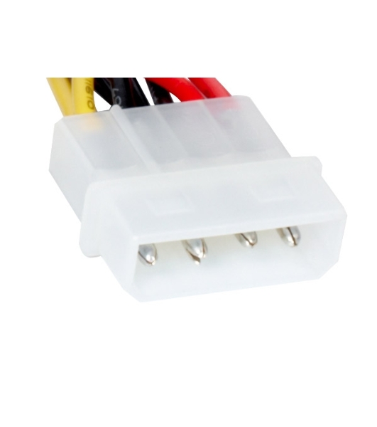 Кабель питания 2xSATA (от разъема Molex (IDE) блока питания), 15 см ExeGate