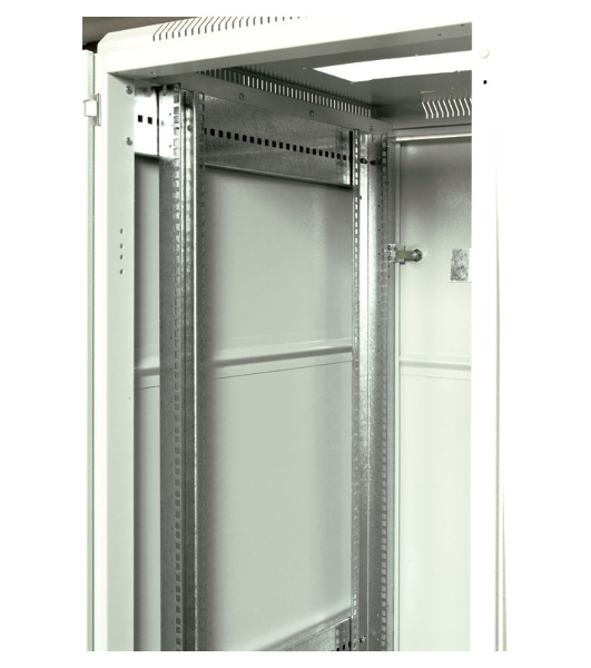 Шкаф коммутационный ЦМО ШТК-М-42.6.8-4ААА 42U 600x820 мм пер. дв. перфор. задн. дв. стал. лист 2 бок. пан. направл. под закл. гайки 550 кг серый