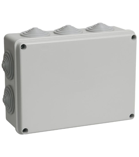 Коробка распаячная ОП 190х140х70 IP44 КМ41243 RAL7035 IEK UKO11-190-140-070-K41-44