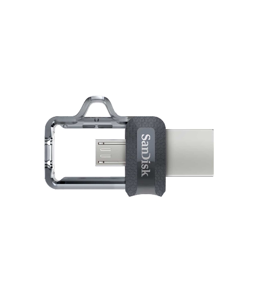 Флешка USB 64 Gb SanDisk Ultra Android Dual OTG, m3.0/USB 3.0, черный
