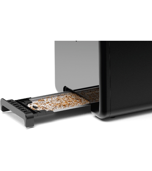 Тостер Bosch TAT3P423 черный, 970 Вт, 2 слота
