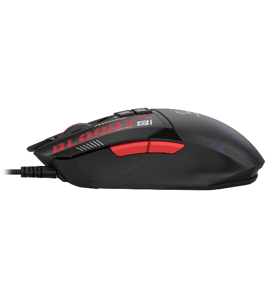 Мышь проводная A4Tech Bloody W60 Max Mini черный, 12000 dpi, USB, кнопки - 9