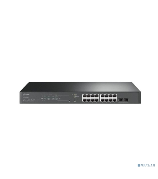 Коммутатор TP-Link TL-SG2218P JetStream Smart с 16 гигабитными портами PoE+ и 2 гигабитными портами SFP