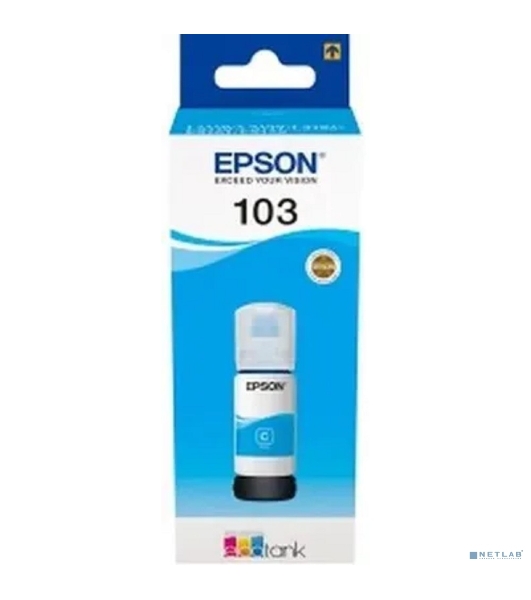 Чернила Epson 103C C13T00S24A голубой (65 мл) для Epson L3100/3110/3150