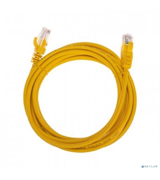 Патч-корд U/UTP Rexant cat.5e, RJ45-RJ45, 26AWG, ZH нг(А)-HF, желтый, 3 м