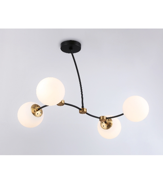 Светитльник Ambrella Light TR2544/4 BK/SB черный/бронза E27/4 max 60W 700*450*450