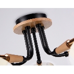 Светильник Ambrella light TR4733/5 BK/LWD черный/светлое дерево E27/5 max 40W D610*270, фото4