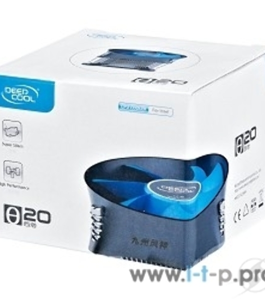 Кулер для процессора DEEPCOOL THETA 20 PWM черный, 100 мм, алюминий, 2400 об/мин, 32.5 дБ, 4 pin, 95 Вт, 60 мм