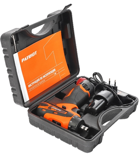 Дрель-шуруповерт Patriot BR 115Li, 12 В, 2 Ач, 25 Нм, щеточный