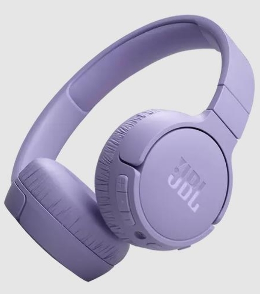 Беспроводные/проводные наушники JBL Tune 670NC фиолетовый, накладные, Bluetooth + проводной, активное шумоподавление