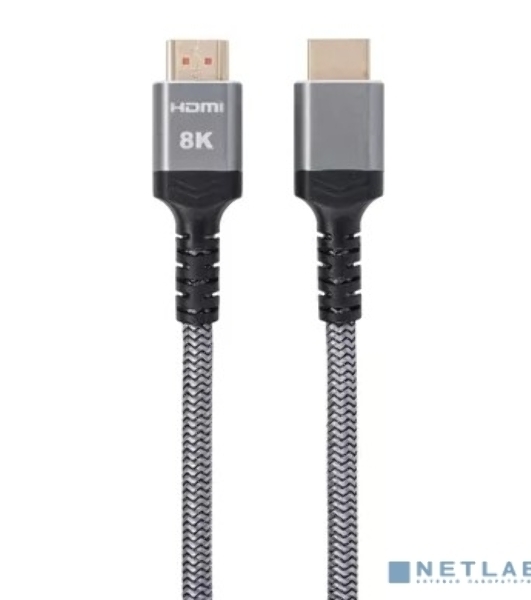 Кабель HDMI 19M/M,ver. 2.1 8KX60Hz (Econom) оплетка 2m iOpen ACG859A-2.0