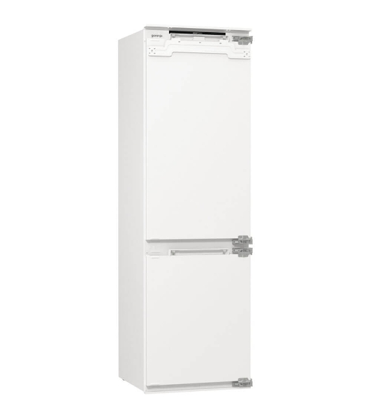 Встраиваемый холодильник Gorenje NRKI517E82WF, полезный объем 244 л, электронное управление, цифровой дисплей, автоматическое размораживание No Frost, быстрое замораживание, интенсивное охлаждение, зона свежести с контролем влажности, инверторный компрессор, энергоэффективность А+