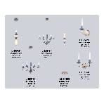 Светильник Ambrella light LH53128 GD/WH/GB золото/белый/серо-синий 2W 3000K 100*190*290, фото7