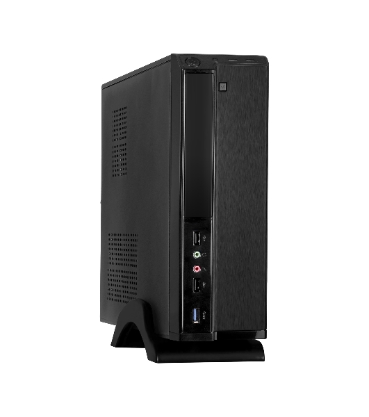 Компьютерный корпус Desktop ExeGate MI-207U-400W-8 (miniITX/mATX, БП M400 с вент. 8см, 1*USB+1*USB 3.0, аудио, черный)
