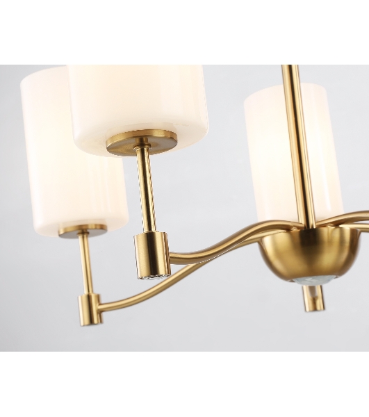 Люстра Ambrella light LH56051/5 BS/FR латунь/белый матовый E14*5 max 40W D590*950